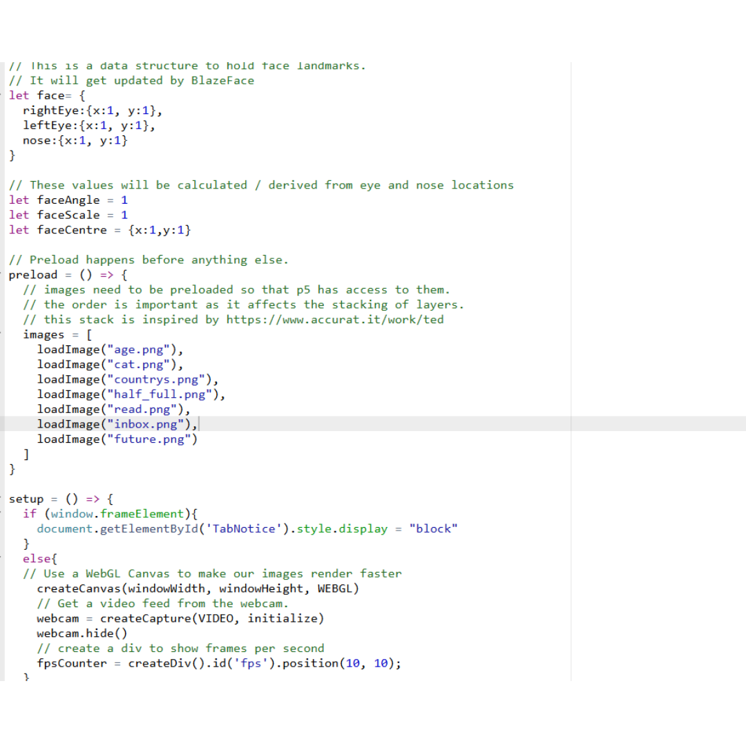 So first, I spent a few minutes finding where I can change the image being shown. After I located it, I started to add them to the code.